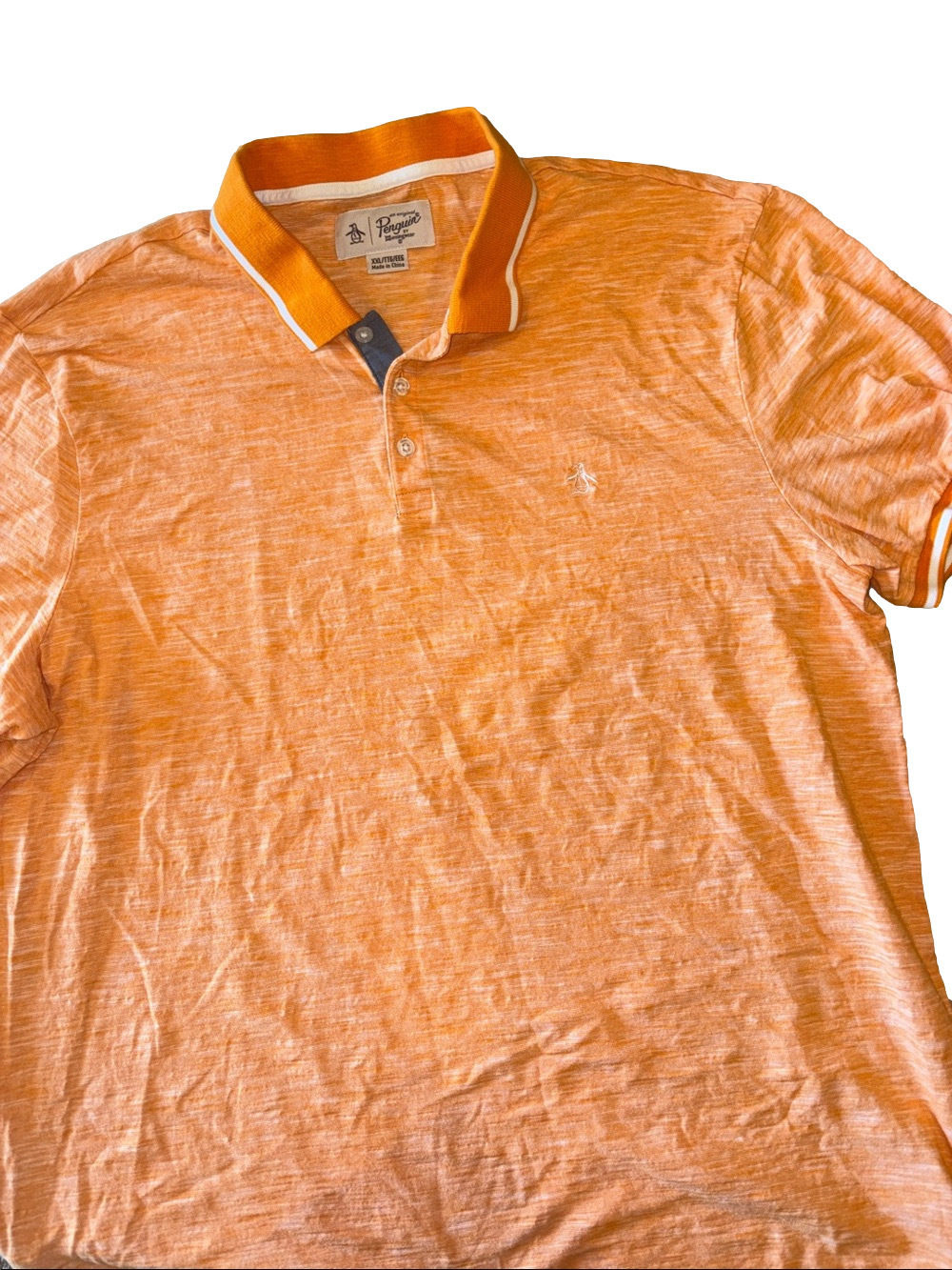 Original Penguin Men XL Tangerine Orange Golf Polo